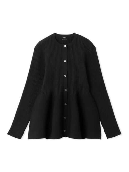 楽天市場】【SALE／50%OFF】シェル調釦ペプラムデザインリブニット 