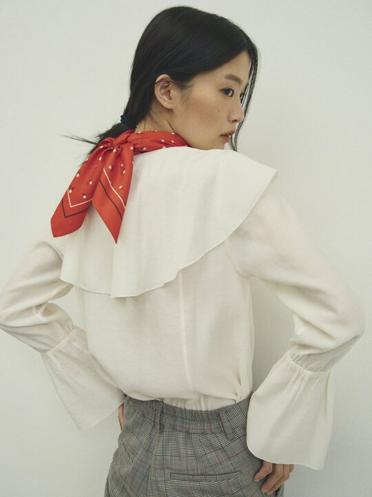 楽天市場】【SALE／50%OFF】ラッフルカラーシアーブラウス Mila Owen 