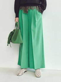 【SALE／50%OFF】ドライタッチ2タックワイドパンツ Mila Owen ミラオーウェン パンツ その他のパンツ グリーン【RBA_E】【送料無料】[Rakuten Fashion]