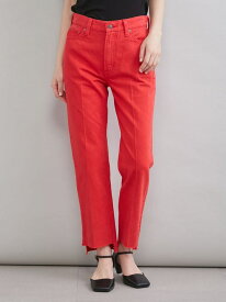 【MILA PANTS】裾段差テーパードデニムパンツ Mila Owen ミラオーウェン パンツ ジーンズ・デニムパンツ レッド【送料無料】[Rakuten Fashion]