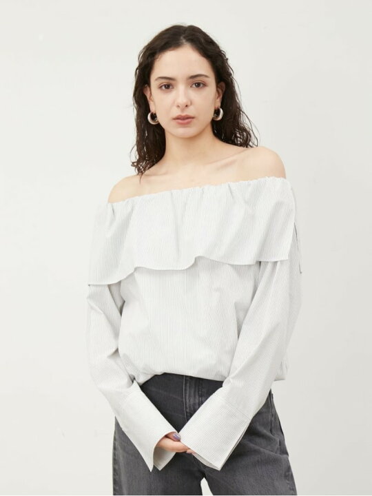楽天市場】【SALE／50%OFF】オフショルバルーンショートブラウス Mila 