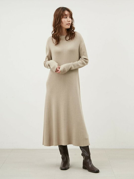 楽天市場】【SALE／50%OFF】オフショルダーロングリブニットワンピース 
