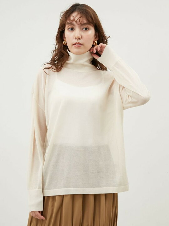 楽天市場】【SALE／50%OFF】シアータートルニット【手洗い可能】 Mila 