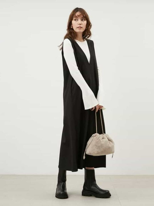 楽天市場】【SALE／50%OFF】リブニットセットVネックジャンパー 