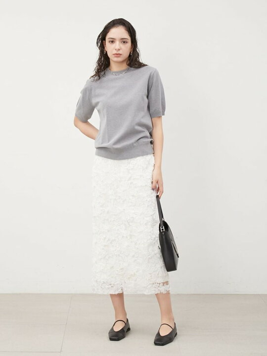 楽天市場】【SALE／50%OFF】シアーモチーフファブリックストレート  