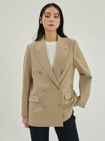 金釦ダブルブレストロングブレザー Mila Owen ミラオーウェン ジャケット・アウター テーラードジャケット・ブレザー ベージュ【送料無料】[Rakuten Fashion]