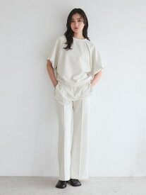 シルキータッチイージーパンツ Mila Owen ミラオーウェン パンツ その他のパンツ ブラック グレー【送料無料】[Rakuten Fashion]