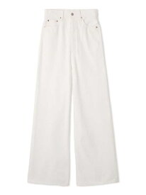 【SALE／50%OFF】ハイウエストワイドデニムパンツ Mila Owen ミラオーウェン パンツ ジーンズ・デニムパンツ ホワイト【RBA_E】【送料無料】[Rakuten Fashion]
