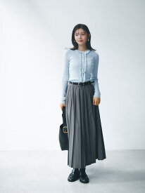 ランダムプリーツスカート Mila Owen ミラオーウェン スカート ロング・マキシスカート ブラック グレー【送料無料】[Rakuten Fashion]