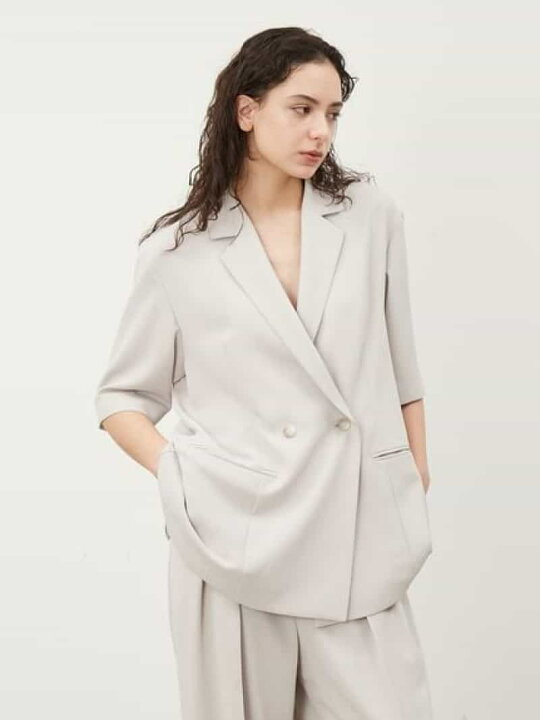 楽天市場】【SALE／40%OFF】ショートスリーブダブルジャケット【手洗い 