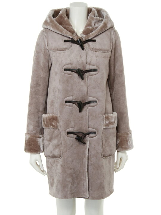 楽天市場】フェイクムートンダッフルコート Mila Owen ミラオーウェン  