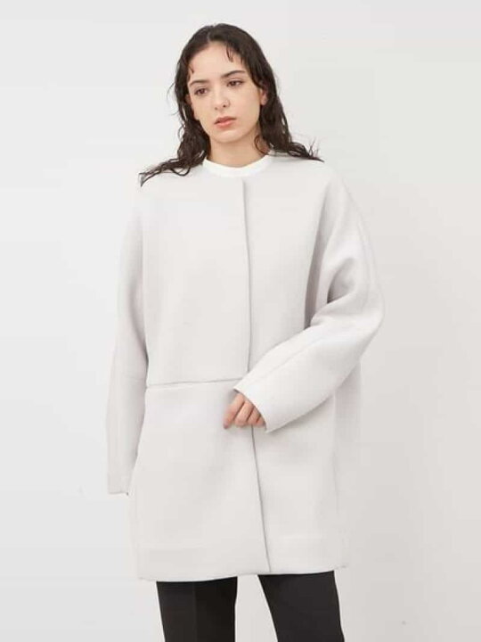 楽天市場】【SALE／50%OFF】ノーカラーコクーンハーフ丈ポンチコート 