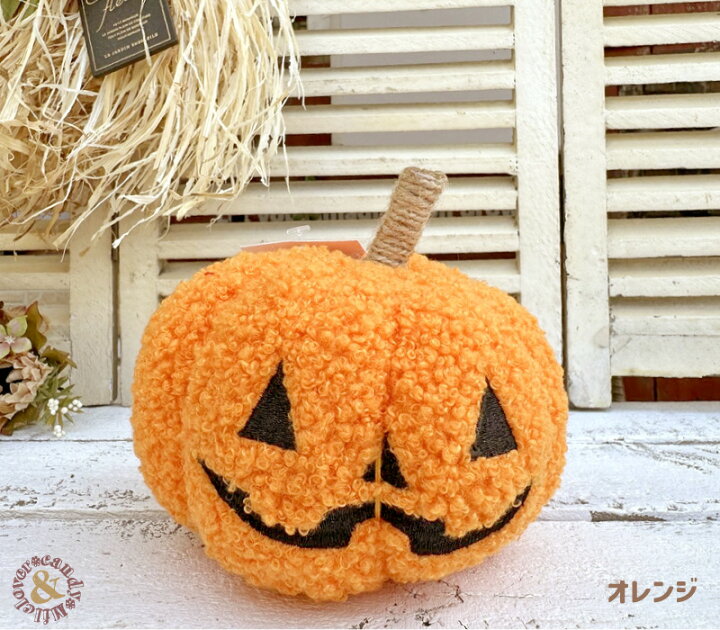 楽天市場】Halloween ハロウィン ふわふわ かぼちゃオーナメント 