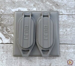 XCb`Jo[  DIY BELL OUTDOOR Two Gang Device Cover