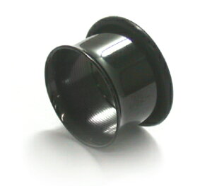 ボディピアス シングルフレア ブラック 6G SFB6