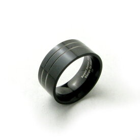 指輪 激シブブラック ワンランクUPなステンレスリング KR412【リング】