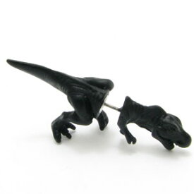ピアス 恐竜 ダイナソー ティラノサウルス 立体ピアス 2色 カジュアルピアス KP45005 1個売り