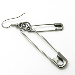 ピアス 安全ピン セーフティピン ピアス 2色 カジュアルピアスKP40000 1個売り【ピアス】