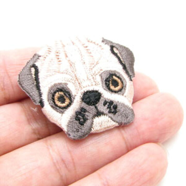 楽天市場】ブローチ 犬 刺繍 ワッペン バッチ KS55024【Animal road 