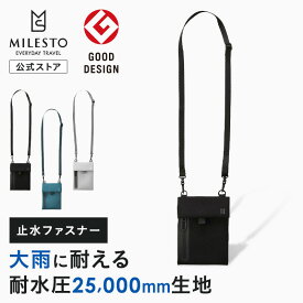 【P10倍！12/1 3時〜】 【ミレスト 公式】 MILESTO ミレスト モバイル サコッシュ LIKID リキッド 強撥水 耐水 カードポケット メンズ レディース おしゃれ お洒落 旅行 プレゼント ブランド かわいい 可愛い シ
