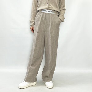 PROTAGONISTA v^SjX^ WOOL LINEN WAIST LOGO PANTS Spc PNT-PT-21 2025H~V