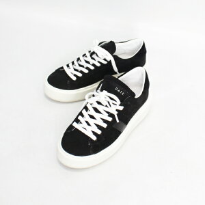 D.A.T.E. �f�C�g HILL LOW PLATFORM SUEDE BLACK ���[�J�b�g�X�j�[�J�[ HP-SD-BK