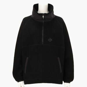 BRIEFING(u[tBO) WOMENfS WOOL BOA HALFZIP TOP 2025H~V