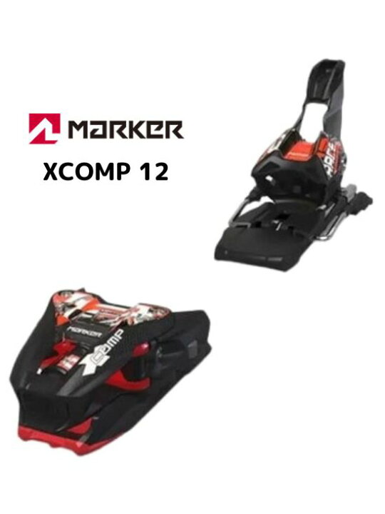 楽天市場】ラスト1点!【マーカー】MARKER XCOMP12 BLK/FLO-RED スキー  
