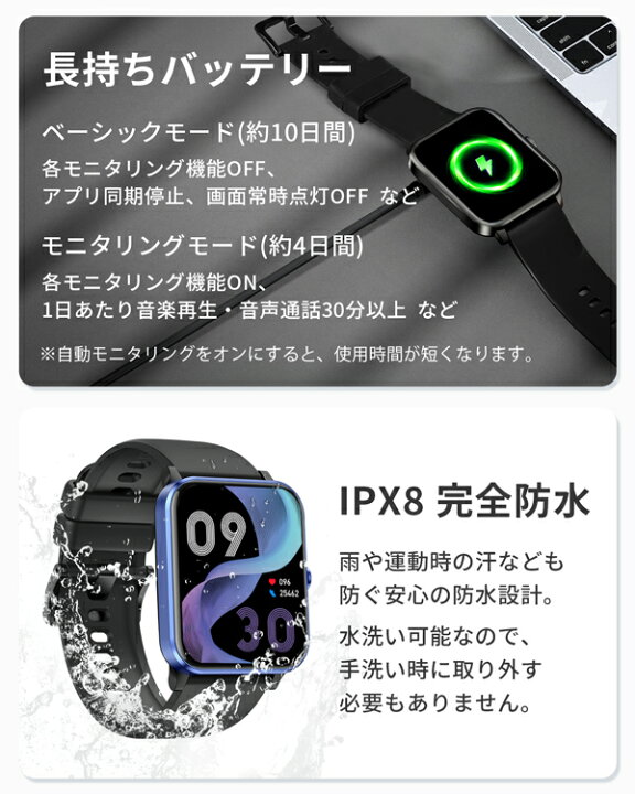楽天市場】Mi Sync01 スマートウォッチ 腕時計 1.83インチ 大画面 IP68  