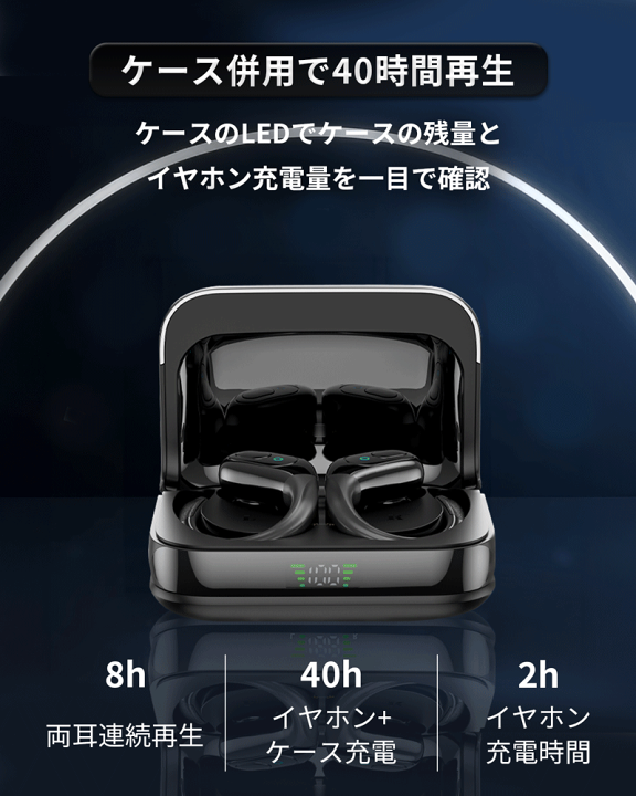 楽天市場】【スポーツ型 耳掛け式 】Mi Tune02 ワイヤレスイヤホン