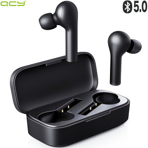 【楽天1位 進化版】QCY T5 ワイヤレスイヤホン Bluetooth 5.0 完全ワイヤレス イヤホン タッチ型 ブルートゥース イヤホン ワイヤレス ヘッドセット イヤフォン マイク 両耳 片耳 高音質 自動ペアリング カナル型 マイク付き 通話 防水 長時間 スポーツ iPhone Android 対応