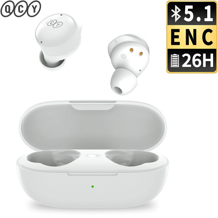 楽天市場】【ENCノイキャン イヤーフック付き】QCY T17 ワイヤレス 
