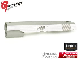 CAPA-25C(K)■GUARDER Hi-CAPA5.1 NCアルミスライド KIMBER(Dual Silver Ver)◆Cerakote シルバー + ヘアラインポリッシュ