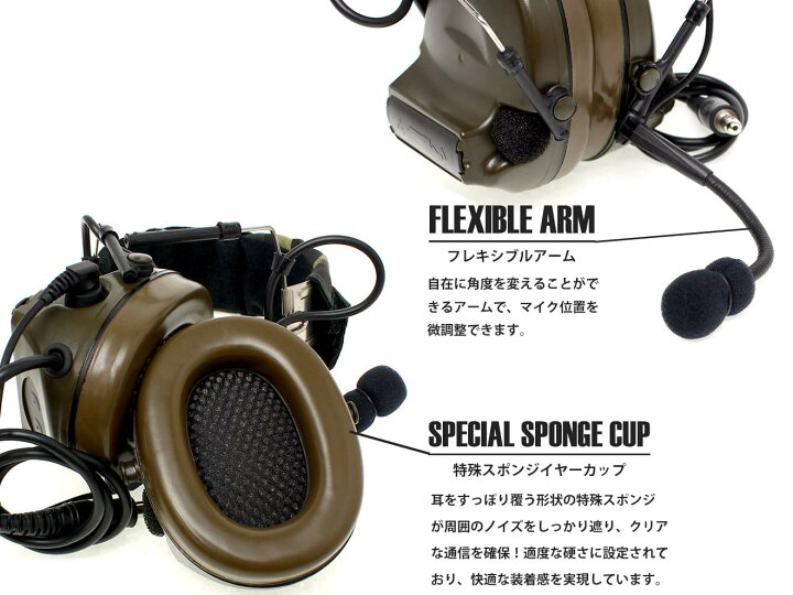 楽天市場】Z-TACTICAL CMTC 2ヘッドセット+OPS CORE CARBONEタイプ  