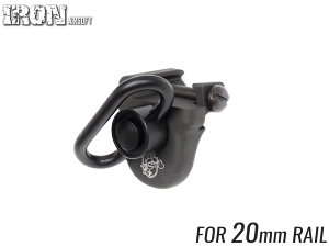 IRON AIRSOFT KAC�X�^�C�� CNC�n���h�X�g�b�v w/QD�X�C�x�� 20mm���[���p��BK �i�C�c�� �t�B���K�[�`���l�� �p�[�J���C�W���O�� ���A����