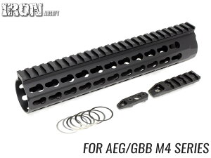 IRON AIRSOFT KAC�X�^�C�� URX4 10�C���` RAS M4��KEYMOD RAS ��i���ԃJ�X�^�� AEG GBB �Ή� �}���C�n�i�b�g�T�C�Y �A�C�A���G�A�\�t�g