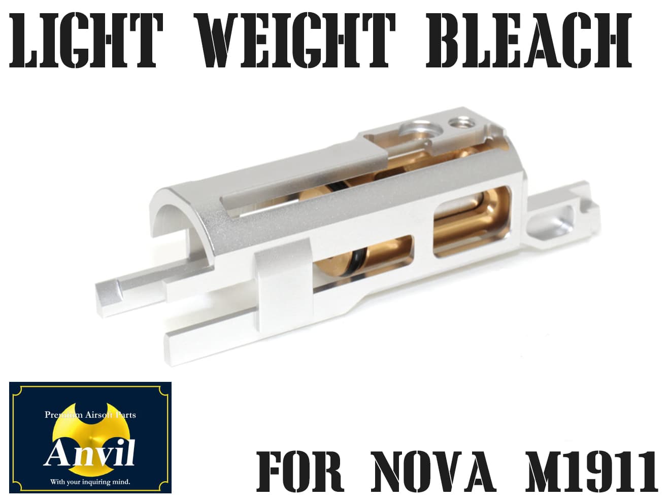 楽天市場 送料無料 Anvil Cnc アルミライトウェイトブリーチ シルバー Nova M1911コンバージョンキット専用 アルミハウジング ガバメント ミリタリーベース