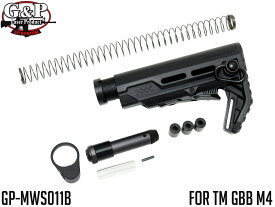 G&P SI VIPER CQB ストック TM GBB M4◆東京マルイ GBB M4シリーズ対応 軽量コンパクト MUDBULLフルライセンス 6段階ポジション調整