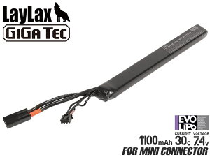 LayLax GIGA TEC EVO|obe[ 7.4V 1100mAh AKXeBbN^CvdK AEG ˃TCN gK[X|X o̓^Cv ~jRlN^[ e