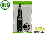 BLS Precision 精密プラスティックBB弾 0.25g 4000発(1kg)◆高精度BB弾 インドア戦 CQC戦 室内練習用 高…