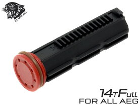 ZC LEOPARD AEG ナイロンファイバー ピストン MIMフルティース 14T + ナイロンファイバーピストンヘッド◆各社電動ガンメカボックス対応