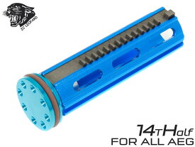 ZC LEOPARD AEG アルミニウム 強化ピストン CNCハーフティース 14T + アルミCNC ピストンヘッド w/ベアリング◆電動ガンメカボックス対応