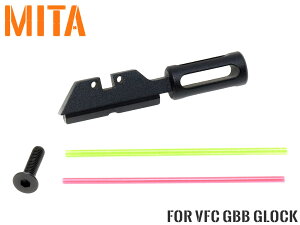 MITA �A���~CNC �t�@�C�o�[ ���A�T�C�g w/�R�b�L���O�n���h�� type C for VFC GLOCK �V���[�Y ��VFC UMAREX GBB �O���b�N�Ή� �h���X�A�b�v