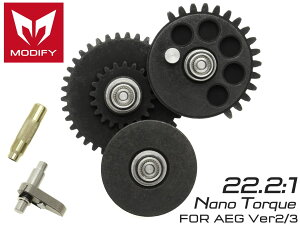 MODIFY ���W�����[ �M�A�Z�b�g �X���[�X Ver.2/Ver.3 Nano�g���N 22.2:1 w/ �u�b�V���L�[ �����JBOX �o�[�W����2/3�p �i�m�N���X�\�ʏ���
