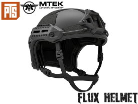 【正規品】PTS MTEK FLUXヘルメット◆USAMTEK社 エアソフト用高性能 グラスファイバー ジオメトリー見直し 快適性 ピッタリフィット ずれにくい エムロック BK