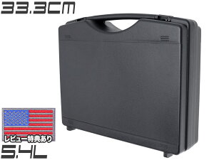 MILITARY-BASE ライトウェイト ハードガンケース 5.4L 33.3cm×22.2cm×7.5cm◆ハンドガンケース ポリプロピレン デザートイーグル/パイソン6インチなどの収納に