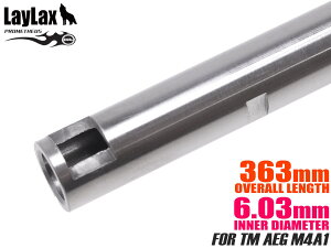 LayLax PROMETHEUS EG�o����(��6.03mm �C���i�[�o����) 363mm �����}���C �d���K�� M4A1��MARUI AEG �X�e�� SUS �^�C�g �����o���� ���x �����p�[�c �J�X�^��