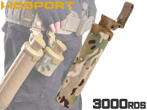 WoSporT �t�H�[���f�B���O BB�X�g���[�W�o�b�O 3000Rds���}���`�J�� Multicam �R���p�N�g �܂��ݎ� ��e�� ��3000�����[�� BB�e���[�o�b�O MOLLE�Ɏ�t�\