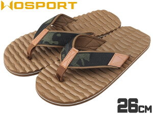 WoSporT �^�N�e�B�J���X�^�C�� �r�[�`�T���_�� 26cm���~���^���[ �ϋv�� �A�E�g�\�[�� �n�j�J���p�^�[�� EVA�f�� �E���^���X�|���W �u���b�N�}���`�J�� BKMC TAN