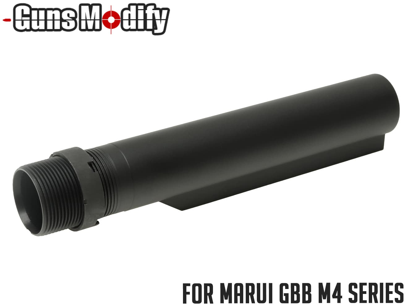 Guns Modify アルミCNC 6ポジション バッファチューブ for 東京マルイ GBB M4◆ミルスペック仕様 ガスブローバック M4MWS CQB-R Mk18Mod1などのリアル化に